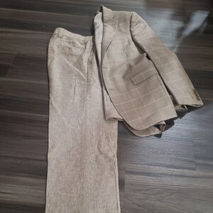 Blazer (Saks Fifth Ave) 40R Slim and linen Pants (32)